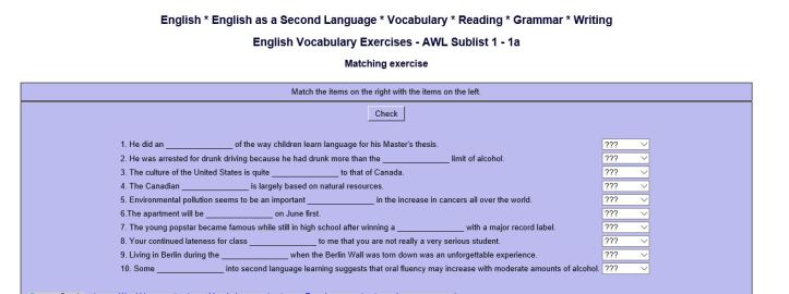 What are some vocabulary builder exercises?